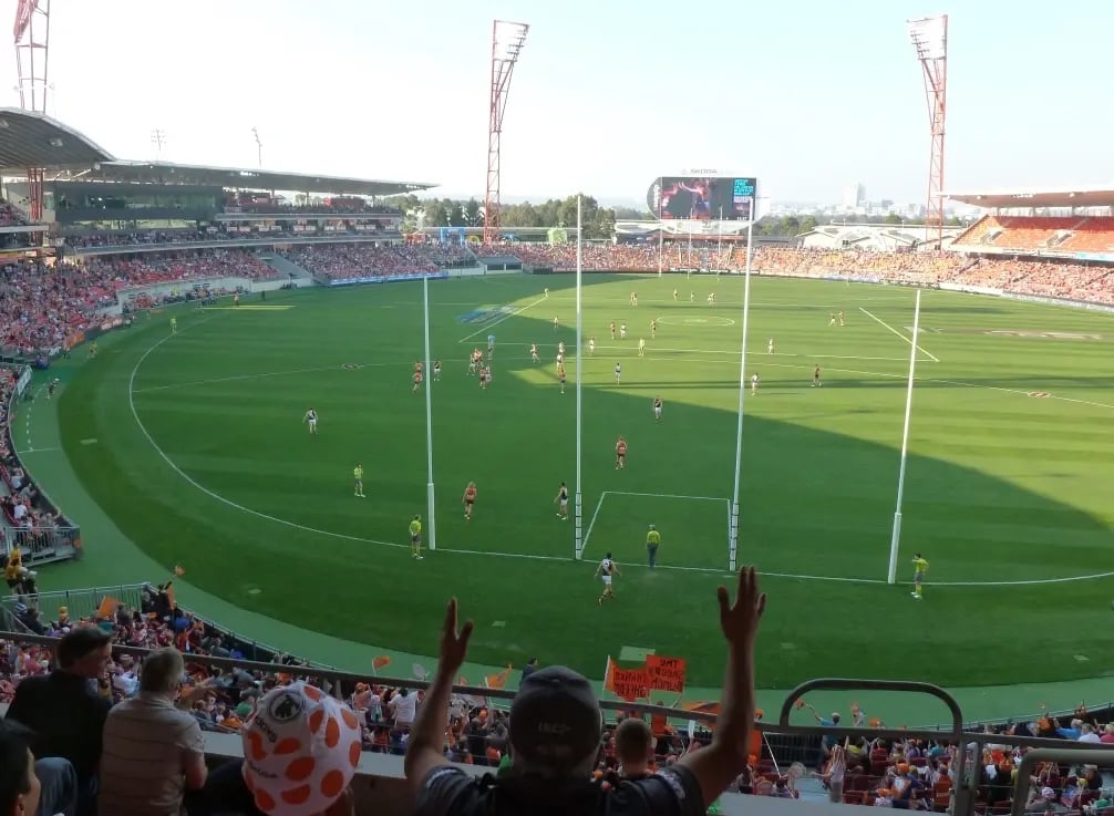 Sportveranstaltungen im Stadium am Campus der Western Sydney University.