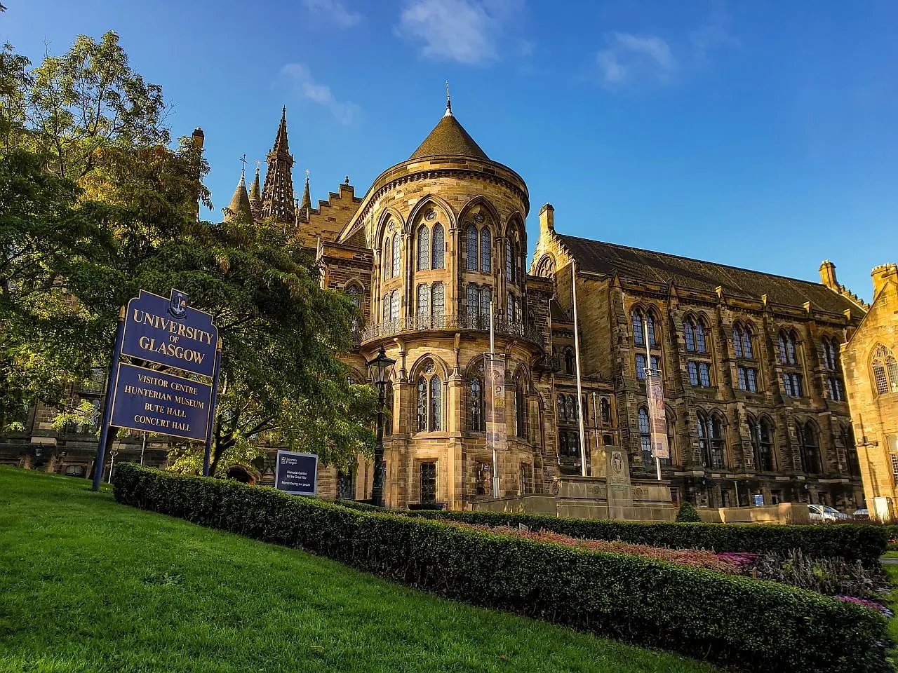 Der Campus der University of Glasgow