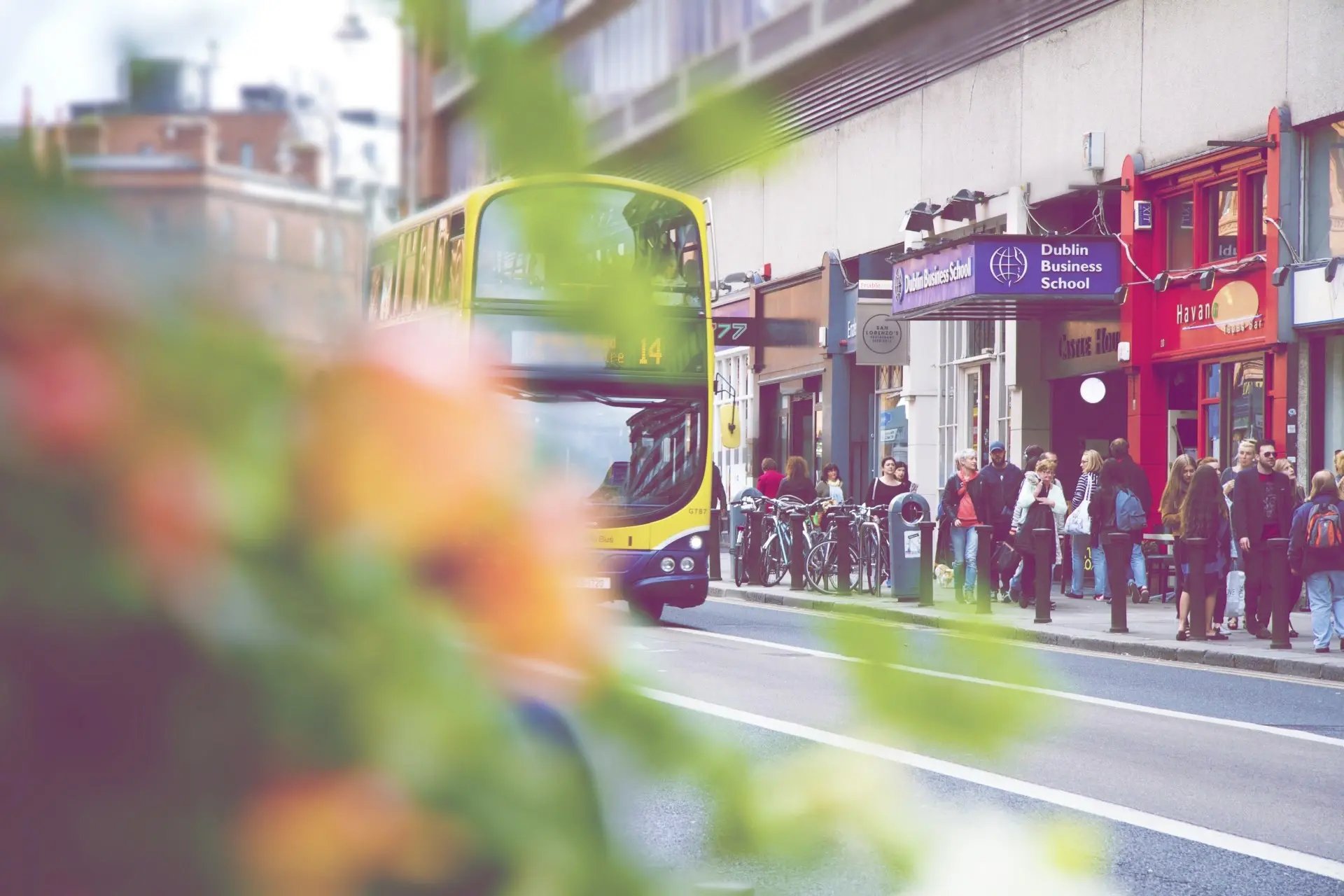 Die Stadt Dublin un der Campus der Dublin Business School