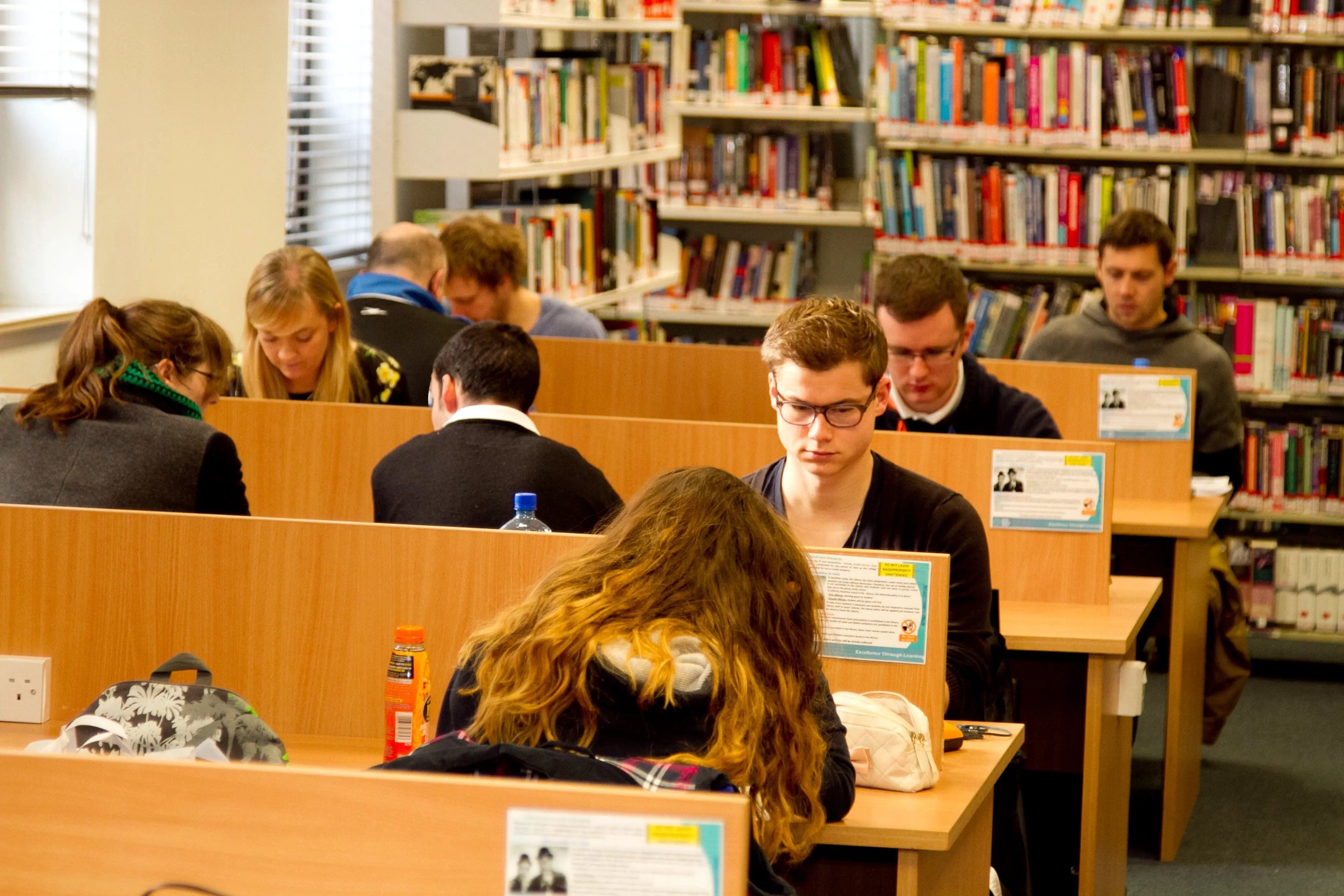Studierende der Dublin Business School in der Bibliothek am lernen