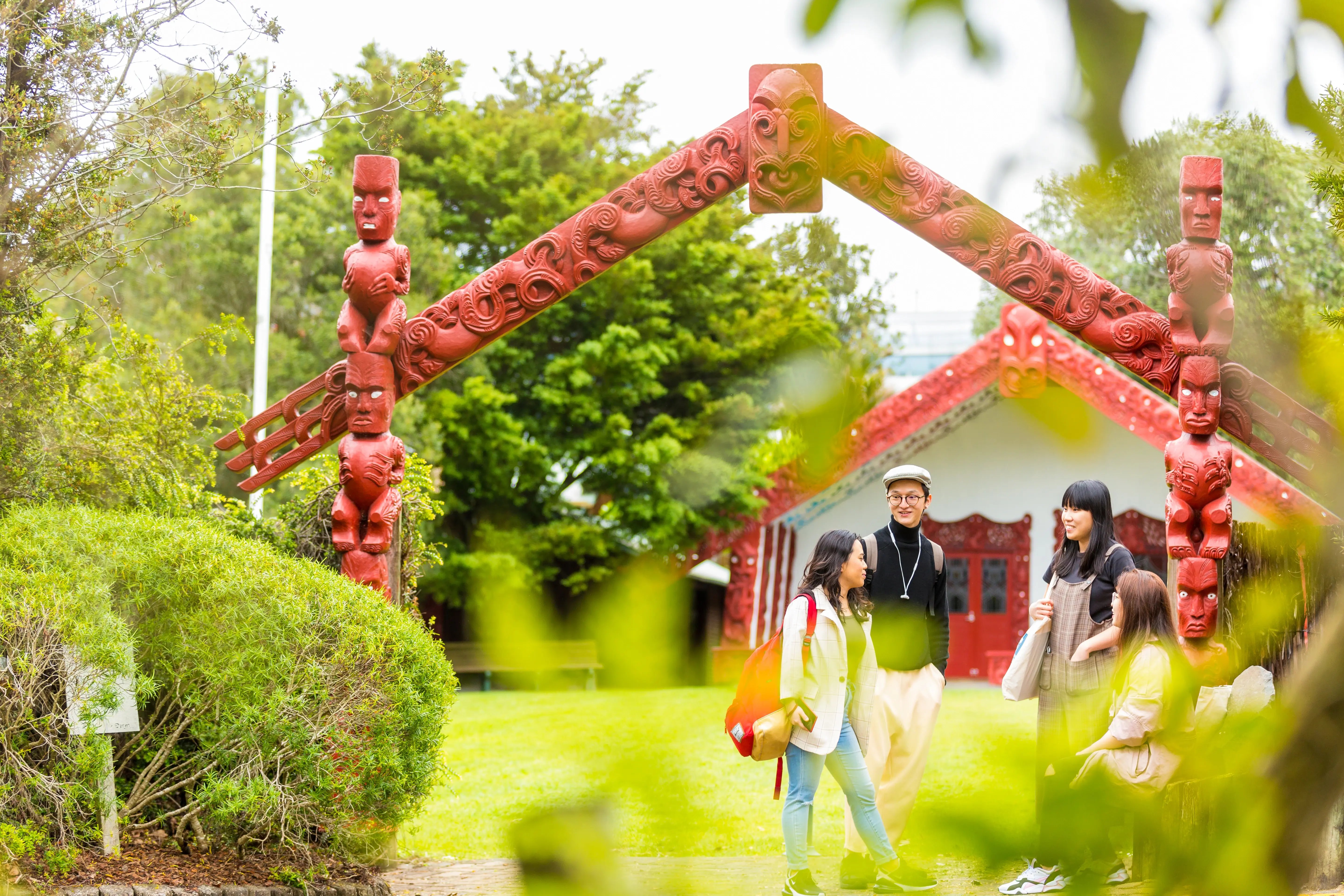 Studierende der University of Auckland im Park