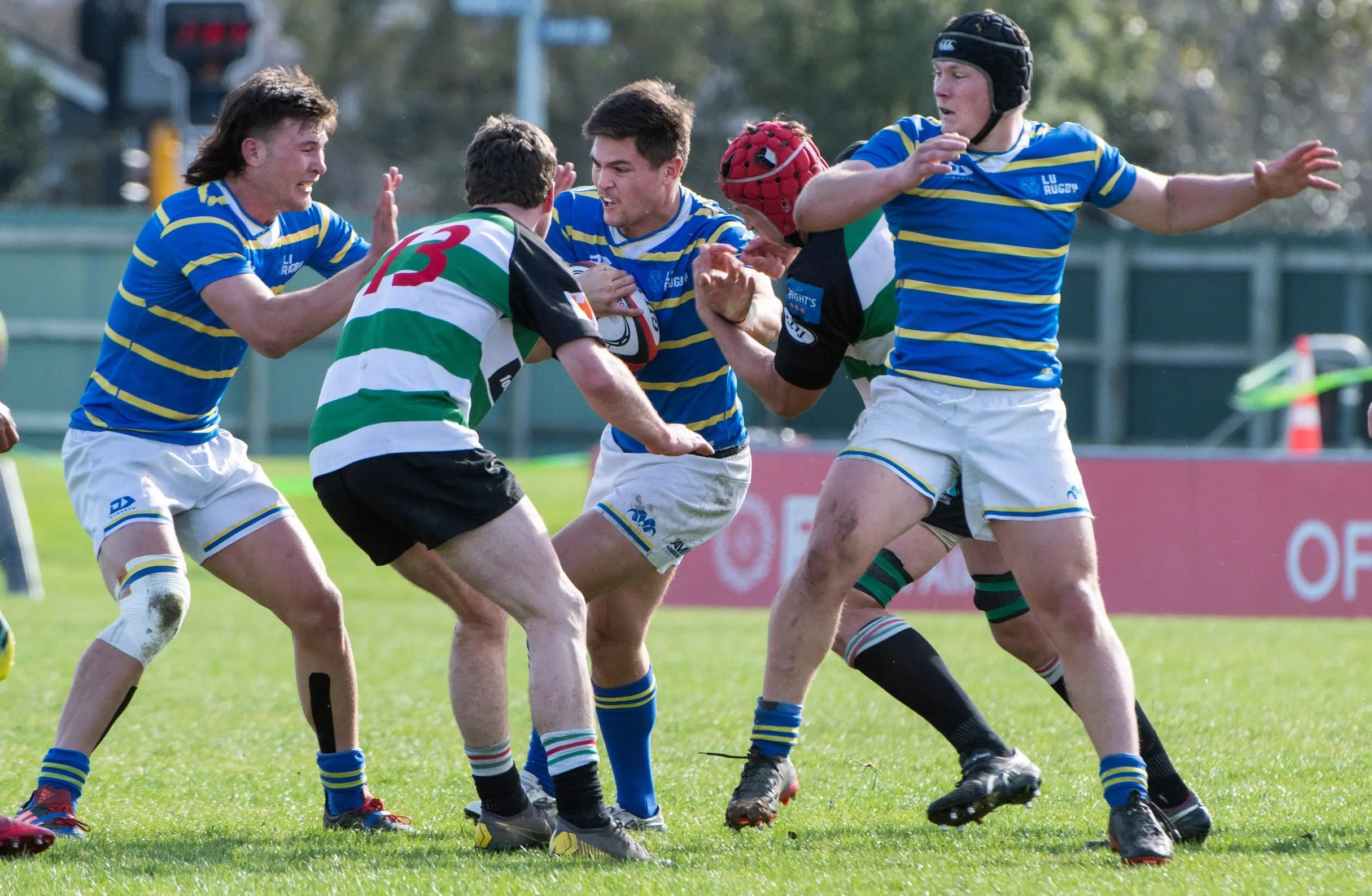 Studierende der Lincoln University spielen ein Teamsport