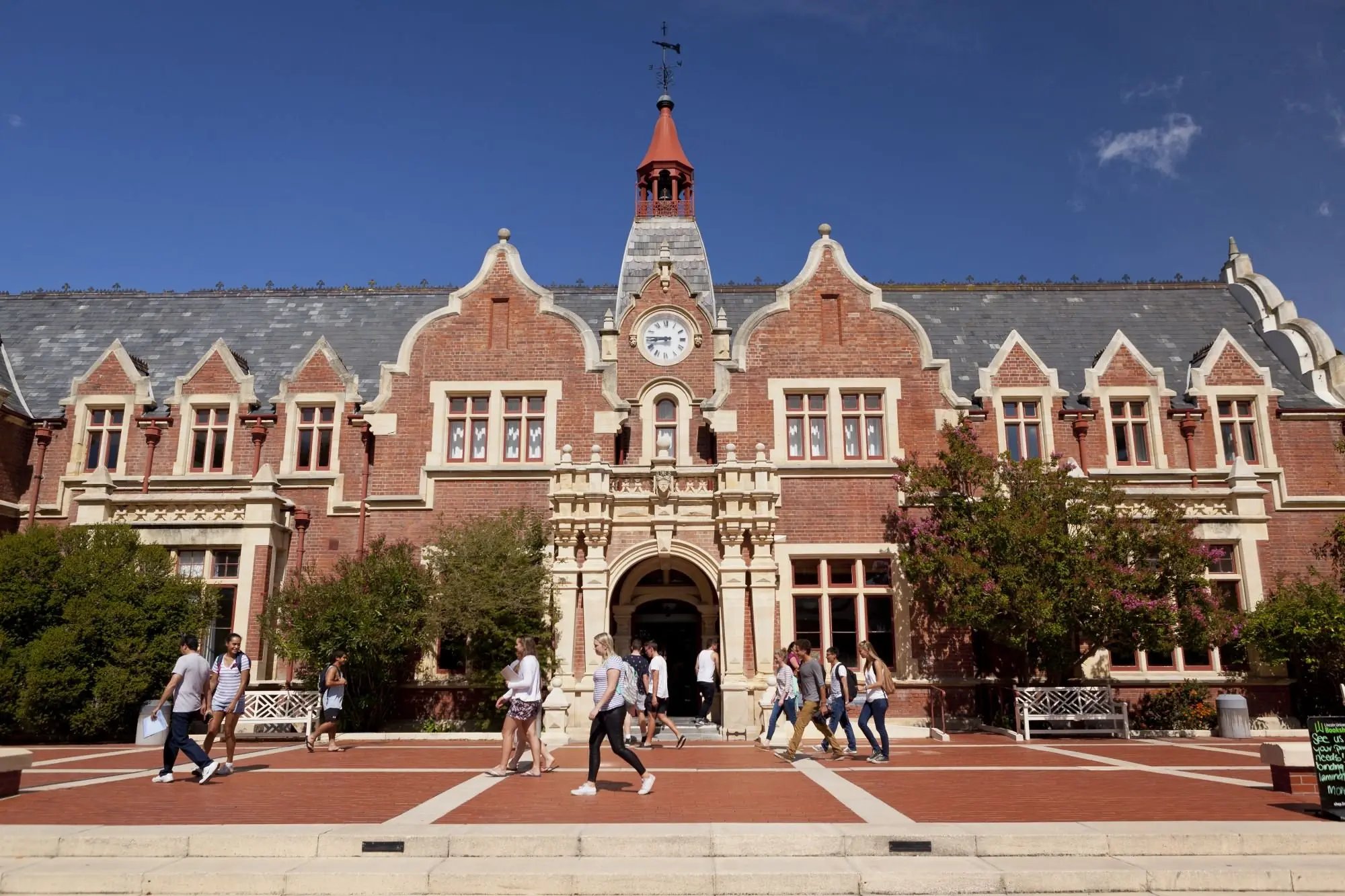 Das Universitätsgebäude der Lincoln University in Neuseeland