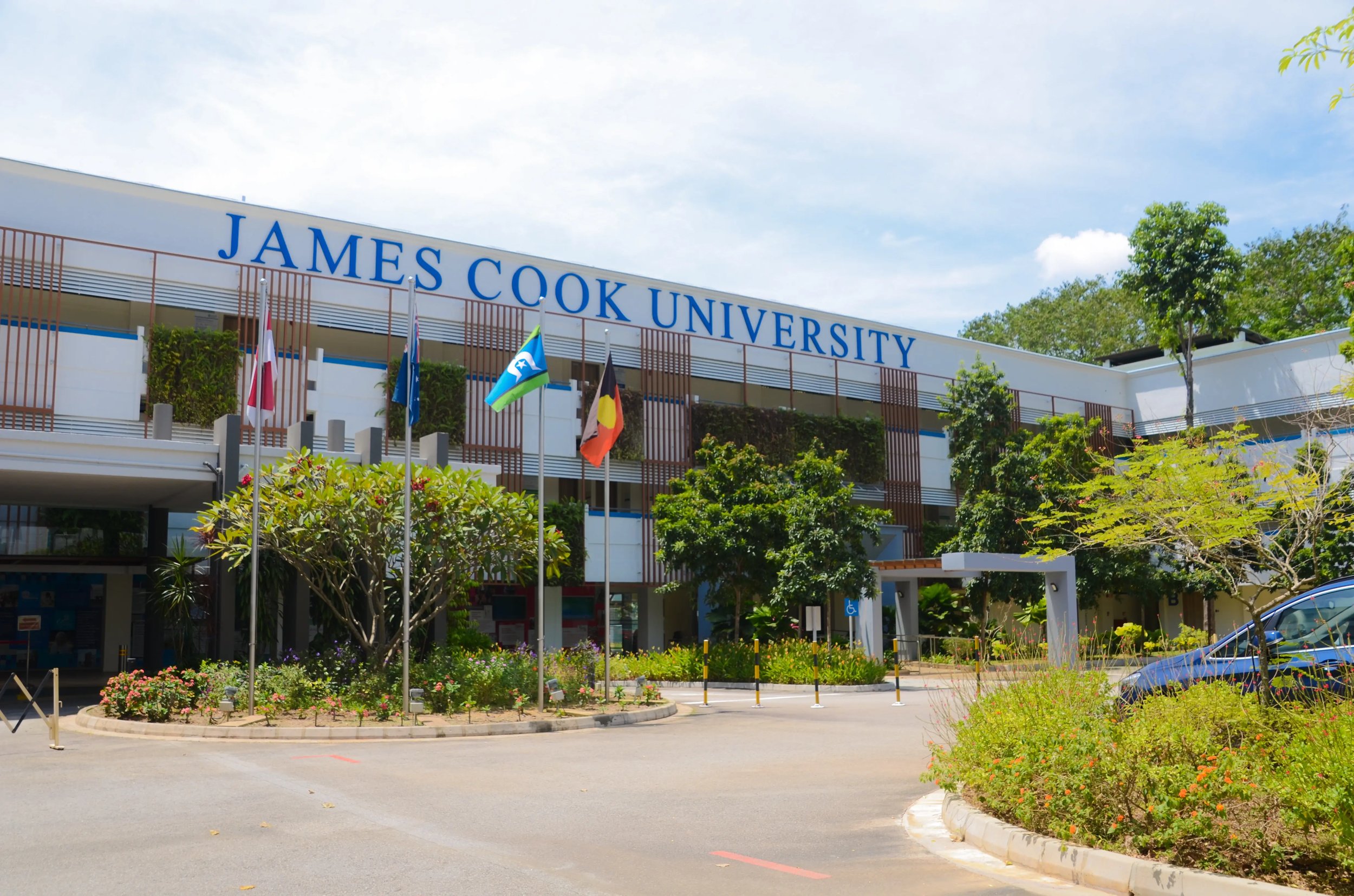 Das Hauptgebäude der James Cook University Singapore