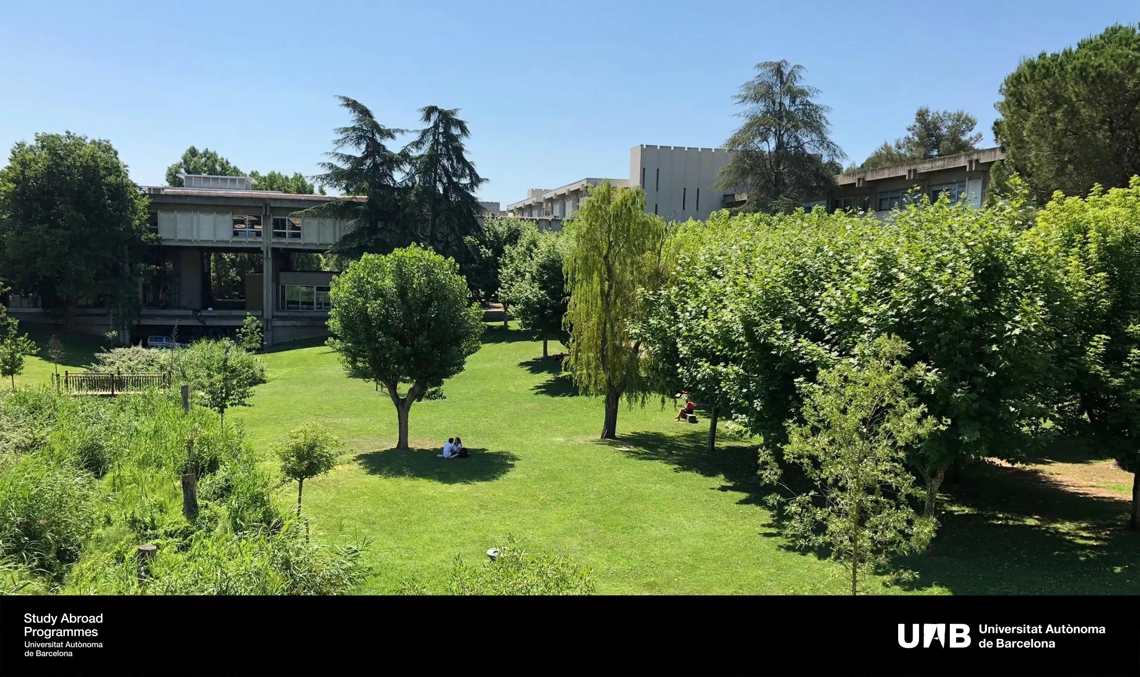 Der grüne Garten der Universitat Autònoma de Barcelona