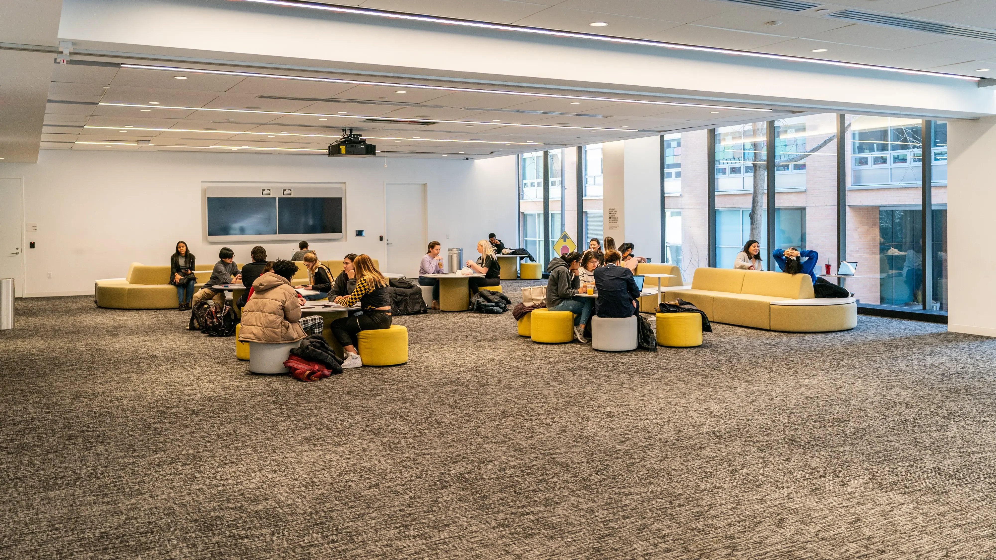 Ein Entspannungsbereich der Pace University.