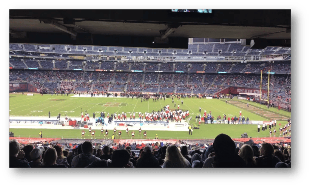 Ein Football Spiel der San Diego State University